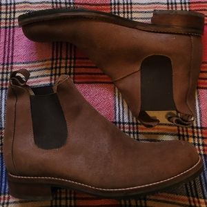 handmade suede boots size 11/ eu 44